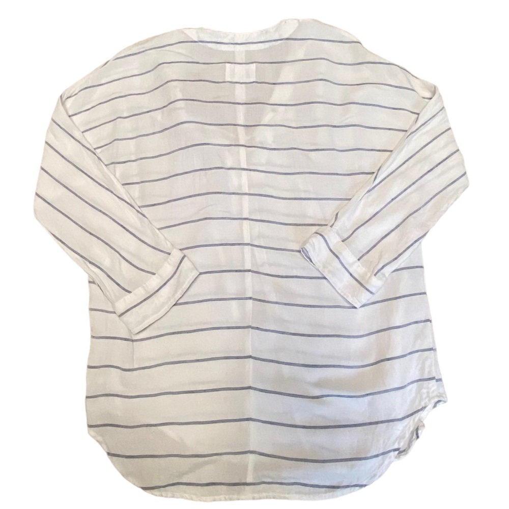 Rails Lily Positano Stripe Linen Blend Tie Front … - image 4